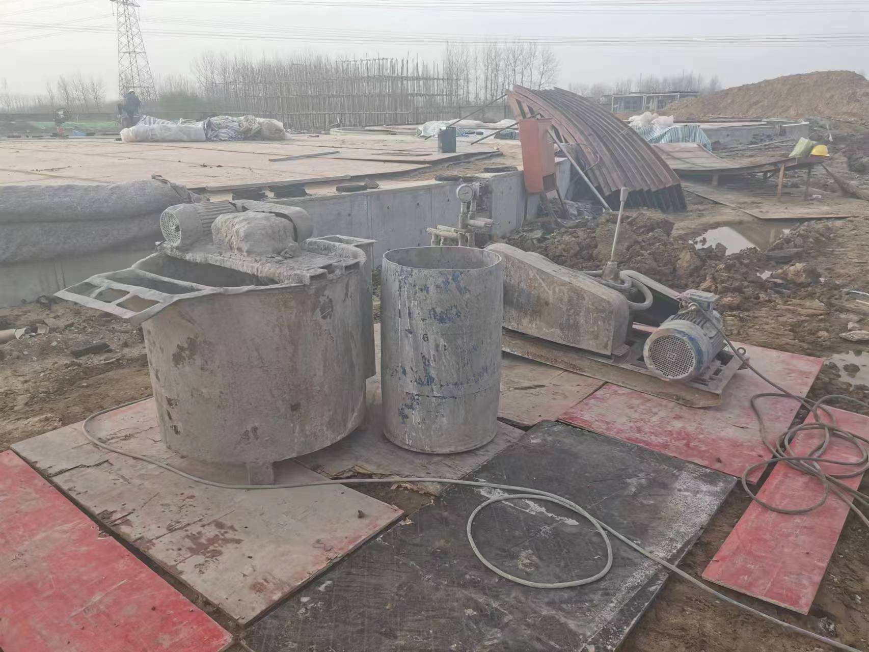 老城镇设备基础注浆